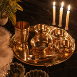 Preeti Rajbog Thali Set (Set of 6 pieces)