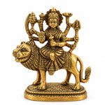 Brass Goddess Durga Idol - 4 Inches