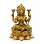 Brass Goddess Lakshmi Idol - 3.5 Inches