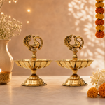 Mayur Panchtara Diya (Set of 2)