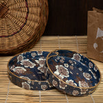 Regal Petals Round Tray Set (Set of 2)
