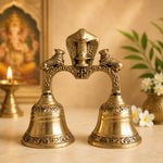 Traditional Double Brass Naga & Nandi Bell