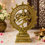 Handcrafted Brass Nataraja Statue - 8 Inches