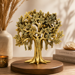 Handcrafted Brass Tree Showpiece - 9 Inches