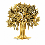 Handcrafted Brass Tree Showpiece - 9 Inches
