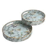 Wings of Serenity Round Tray Set (Set of 2)